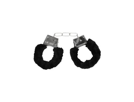 Pleasure Furry Hand Cuffs - With Quick-Release Button - 2