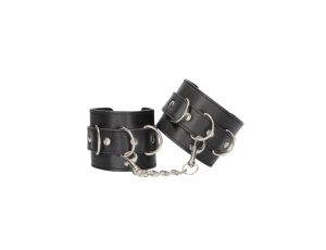 Bonded Leather Hand or Ankle Cuffs - With Adjustable Straps - image 2