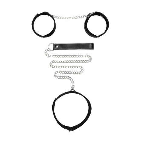 Velcro Collar With Leash And Hand Cuffs - 4