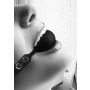 Silicone Ball Gag - with Adjustable Bonded Leather Straps - 8