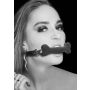 Silicone Bone Gag - With Adjustable Bonded Leather Straps - 9