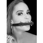 Silicone Bit Gag - With Adjustable Bonded Leather Straps - 8