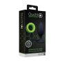 Butt Plug with Cock Ring - GitD - Neon Green/Black - 3