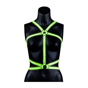 Body Harness - Glow in the Dark - Neon Green/Black - L/XL