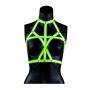 Bra Harness - Glow in the Dark - Neon Green/Black - S/M - 2