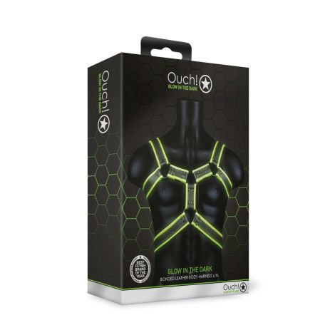 Body Harness - Glow in the Dark - Neon Green/Black - L/XL - 3