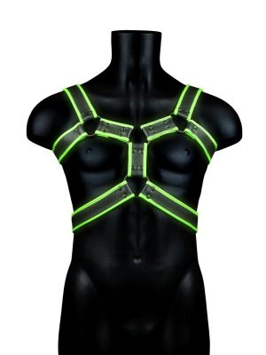 Body Harness - Glow in the Dark - Neon Green/Black - L/XL