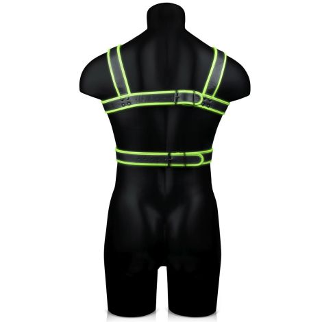 Body Harness - Glow in the Dark - Neon Green/Black - S/M - 2