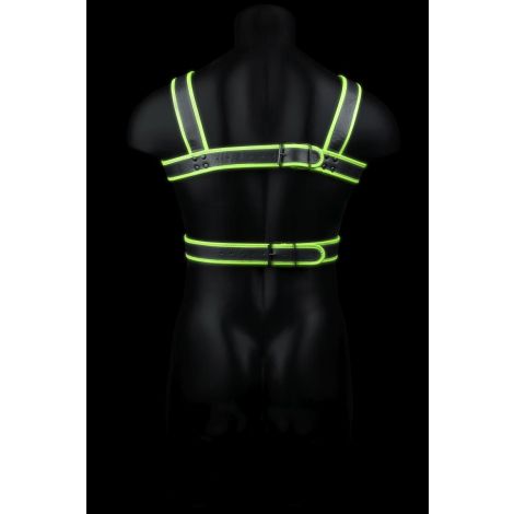 Body Harness - Glow in the Dark - Neon Green/Black - S/M - 6