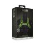 Buckle Bulldog Harness - GitD - Neon Green/Black - S/M - 3