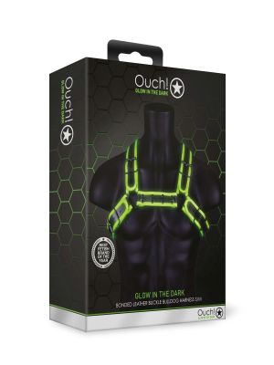 Buckle Bulldog Harness - GitD - Neon Green/Black - S/M - image 2