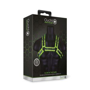 Buckle Bulldog Harness - GitD - Neon Green/Black - S/M - image 2