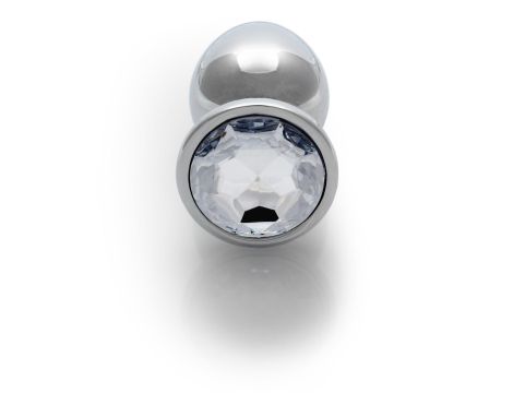 Round Gem Butt Plug - Medium - 4