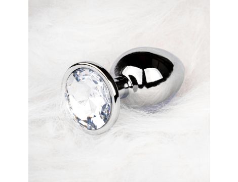 Round Gem Butt Plug - Medium - 8