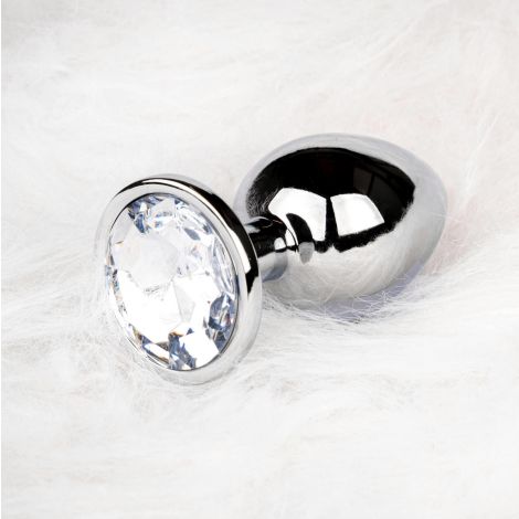 Round Gem Butt Plug - Medium - 8