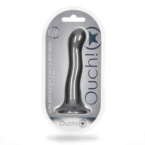 Ultra Soft Silicone Curvy G-Spot Dildo - 7'' / 17 cm - 2