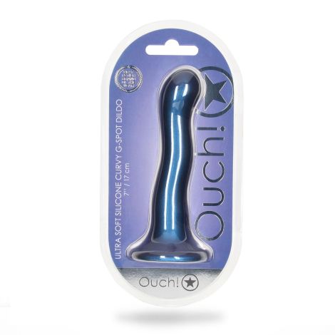 Ultra Soft Silicone Curvy G-Spot Dildo - 7'' / 17 cm - 2