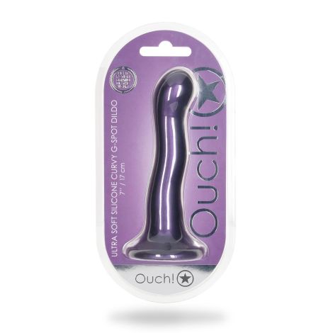 Ultra Soft Silicone Curvy G-Spot Dildo - 7'' / 17 cm - 2