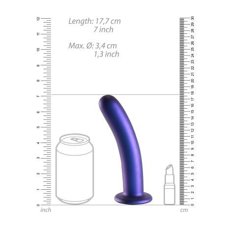 Smooth Silicone G-Spot Dildo - 7'' / 17 cm - 7