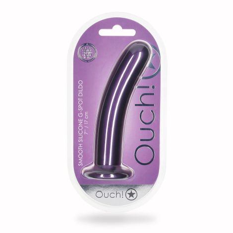 Smooth Silicone G-Spot Dildo - 7'' / 17 cm - 2