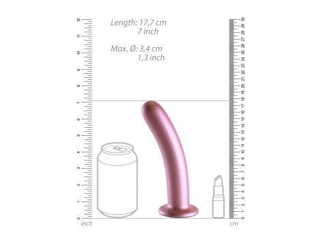 Smooth Silicone G-Spot Dildo - 7'' / 17 cm - 7