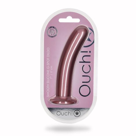 Smooth Silicone G-Spot Dildo - 7'' / 17 cm - 2