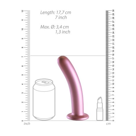 Smooth Silicone G-Spot Dildo - 7'' / 17 cm - 7