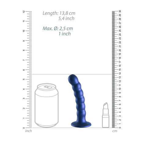 Beaded Silicone G-Spot Dildo - 5'' / 13 cm - 8