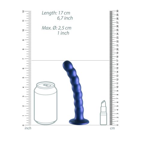 Beaded Silicone G-Spot Dildo - 6,5'' / 16,5 cm - 9