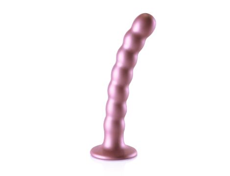 Beaded Silicone G-Spot Dildo - 6,5'' / 16,5 cm