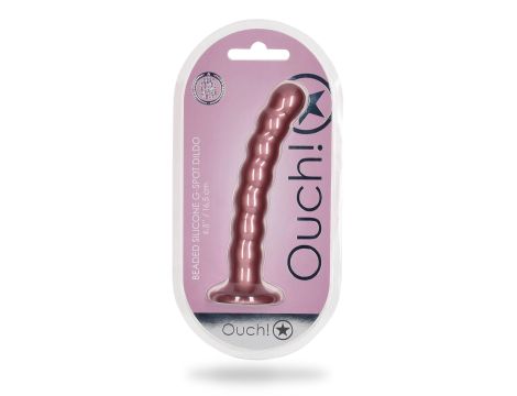 Beaded Silicone G-Spot Dildo - 6,5'' / 16,5 cm - 2