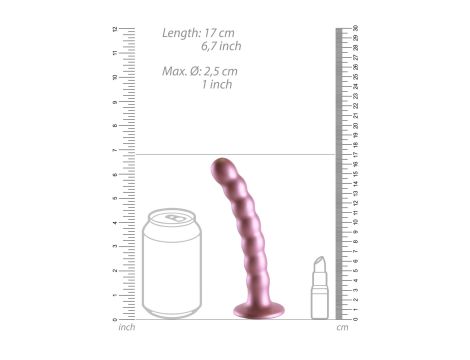 Beaded Silicone G-Spot Dildo - 6,5'' / 16,5 cm - 8