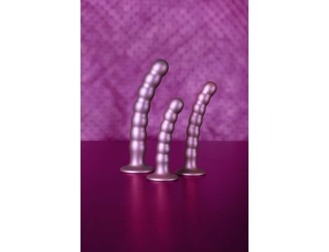 Beaded Silicone G-Spot Dildo - 6,5'' / 16,5 cm - 10