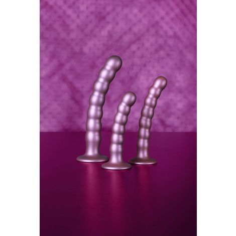 Beaded Silicone G-Spot Dildo - 6,5'' / 16,5 cm - 10