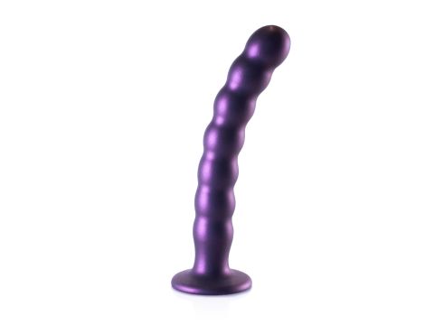 Beaded Silicone G-Spot Dildo - 8'' / 20,5 cm