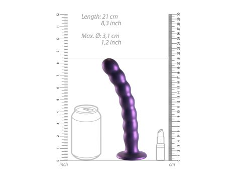 Beaded Silicone G-Spot Dildo - 8'' / 20,5 cm - 9