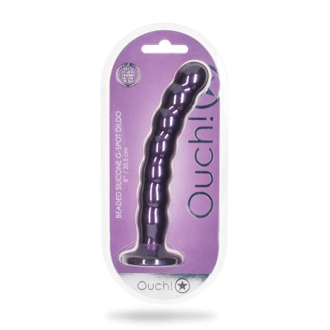 Beaded Silicone G-Spot Dildo - 8'' / 20,5 cm - 2