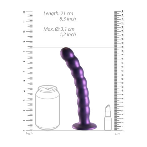 Beaded Silicone G-Spot Dildo - 8'' / 20,5 cm - 9