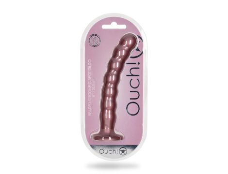 Beaded G-Spot Dildo - 8'' / 20,5 cm - Rose Gold - 2