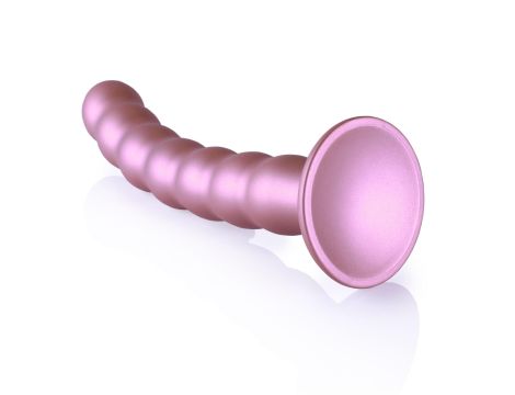 Beaded G-Spot Dildo - 8'' / 20,5 cm - Rose Gold - 5