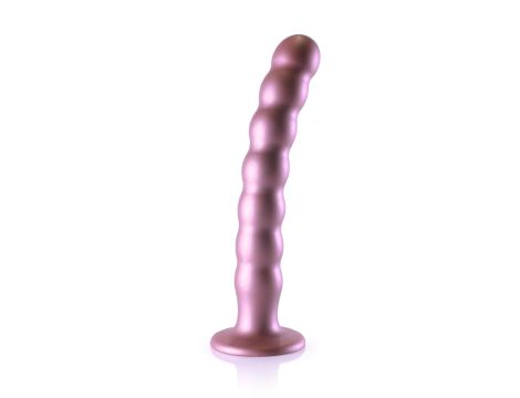 Beaded G-Spot Dildo - 8'' / 20,5 cm - Rose Gold - 7