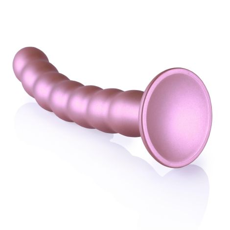 Beaded G-Spot Dildo - 8'' / 20,5 cm - Rose Gold - 5