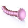 Beaded G-Spot Dildo - 8'' / 20,5 cm - Rose Gold - 7