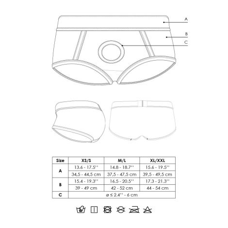 Vibrating Strap-on Brief - M/L - 16