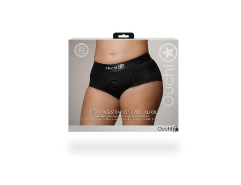 Vibrating Strap-on Brief - XL/XXL