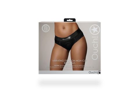 Vibrating Strap-on High-cut Brief - M/L