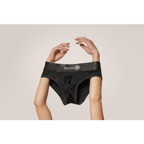 Vibrating Strap-on High-cut Brief - M/L - 9