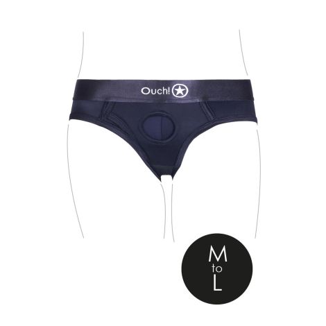 Vibrating Strap-on High-cut Brief - M/L - 10