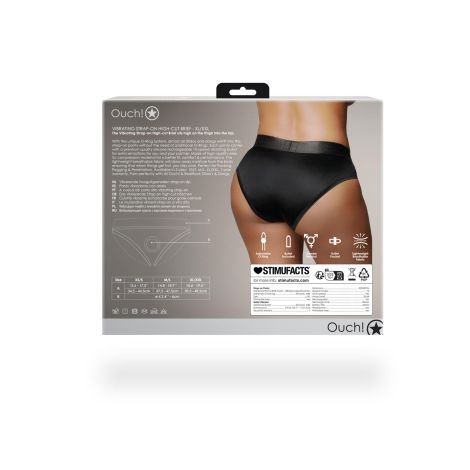 Vibrating Strap-on High-cut Brief - XL/XXL - 5