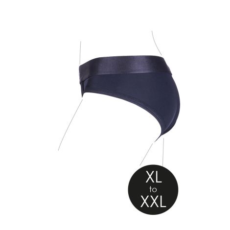 Vibrating Strap-on High-cut Brief - XL/XXL - 11